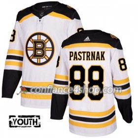 Adidas Maillot de Hockey Boston Bruins David Pastrnak 88 2017-2018 Blanc Authentic - Enfant